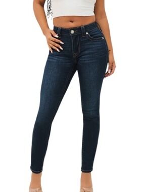 TRUE Religion Sequined Flap Pocket Skinny Jeans Size 27S
